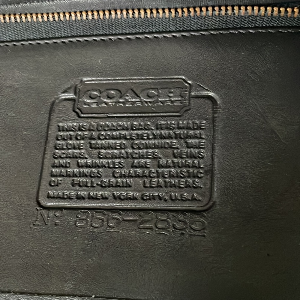 VINTAGE COACH ENVELOPE CLUTCH 9810 MADE IN NEW YORK CITY BLACK - Picture 7 of 12